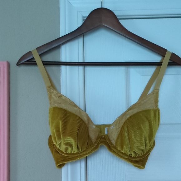 Other - Elegant Velvet Bra in Mustard